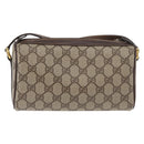 GUCCI GG Supreme Web Sherry Line Bag PVC Beige Gold 89 02 018 Auth 176741-2