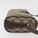 GUCCI GG Supreme Web Sherry Line Bag PVC Beige Gold 89 02 018 Auth 176741-3