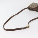 GUCCI GG Supreme Web Sherry Line Bag PVC Beige Gold 89 02 018 Auth 176741-7