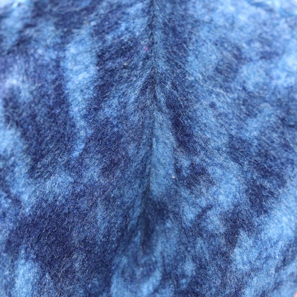 FENDI Tote Bag Wool Blue Auth 176743V
