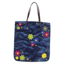 FENDI Tote Bag Wool Blue Auth 176743V-13