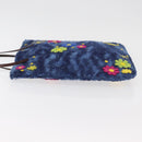 FENDI Tote Bag Wool Blue Auth 176743V-4