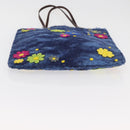 FENDI Tote Bag Wool Blue Auth 176743V-5