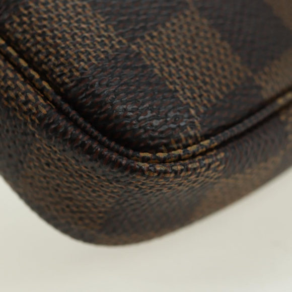 LOUIS VUITTON Damier Vivienne Mini Pochette Accessoires N60402 LV Auth 176744SAM