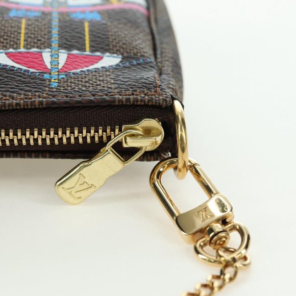 LOUIS VUITTON Damier Vivienne Mini Pochette Accessoires N60402 LV Auth 176744SAM