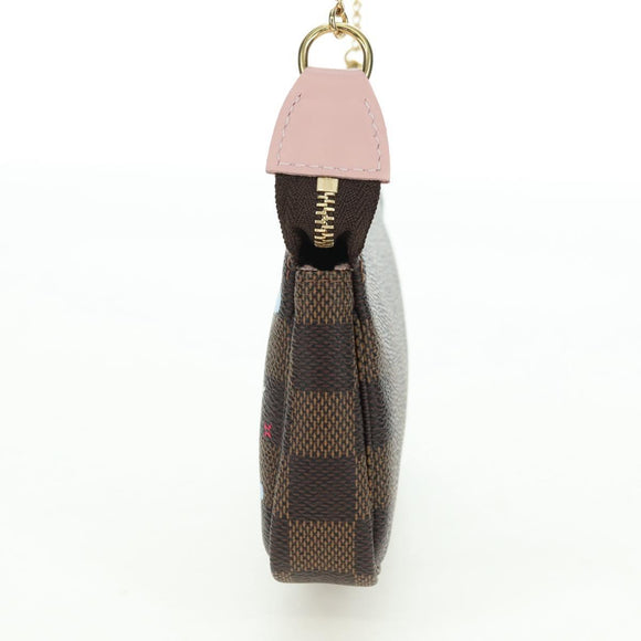 LOUIS VUITTON Damier Vivienne Mini Pochette Accessoires N60402 LV Auth 176744SAM