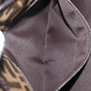 FENDI Zucca Canvas Mamma Baguette Shoulder Bag Black Brown Auth 176746SAV-24