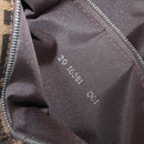 FENDI Zucca Canvas Mamma Baguette Shoulder Bag Black Brown Auth 176746SAV-11