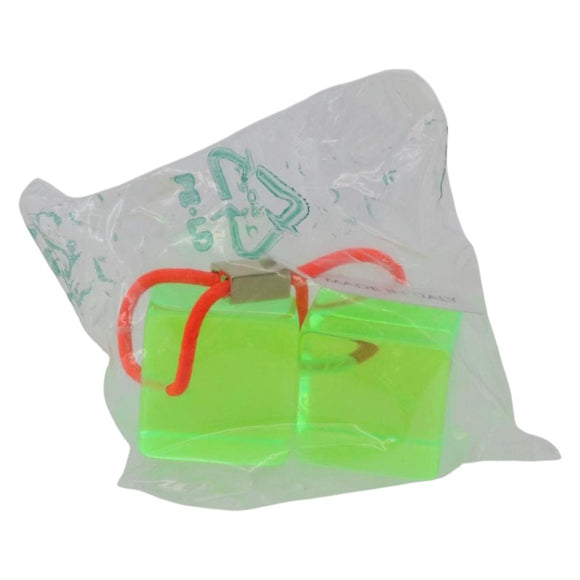 LOUIS VUITTON Hair Cube Hair Clip plastic Orange LV Auth 176749A