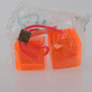LOUIS VUITTON Hair Cube Hair Clip plastic Orange LV Auth 176749A-6