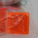 LOUIS VUITTON Hair Cube Hair Clip plastic Orange LV Auth 176749A-7