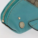 GUCCI GG Supreme Wal Geldbörse PVC Beige Gold 256862 Auth 176753A-8