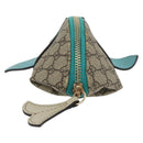 GUCCI GG Supreme Wal Geldbörse PVC Beige Gold 256862 Auth 176753A-2