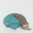 GUCCI GG Supreme Wal Geldbörse PVC Beige Gold 256862 Auth 176753A-3