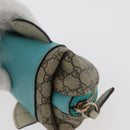 GUCCI GG Supreme Wal Geldbörse PVC Beige Gold 256862 Auth 176753A-14