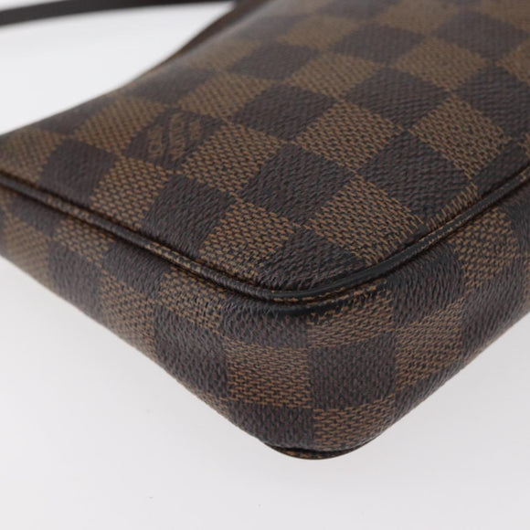 LOUIS VUITTON Damier Ebene Pochette Accessoires Beutel N41206 LV Auth 176761
