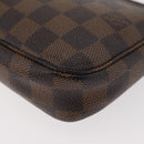 LOUIS VUITTON Damier Ebene Pochette Accessoires Beutel N41206 LV Auth 176761-18