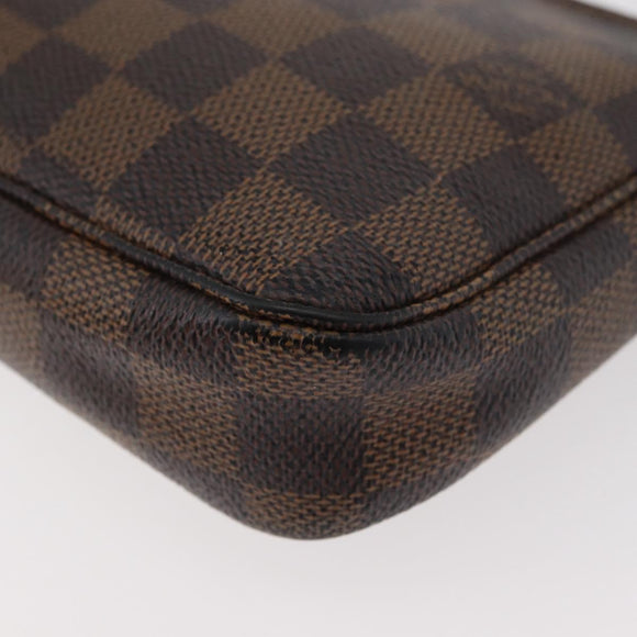 LOUIS VUITTON Damier Ebene Pochette Accessoires Beutel N41206 LV Auth 176761