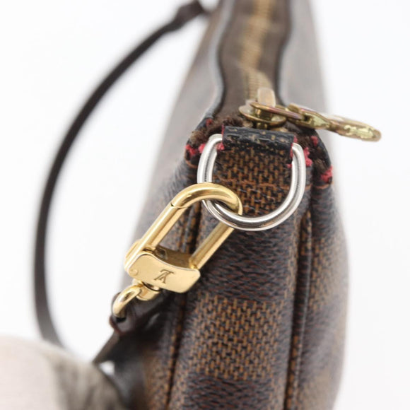 LOUIS VUITTON Damier Ebene Pochette Accessoires Beutel N41206 LV Auth 176761