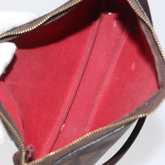 LOUIS VUITTON Damier Ebene Pochette Accessoires Beutel N41206 LV Auth 176761