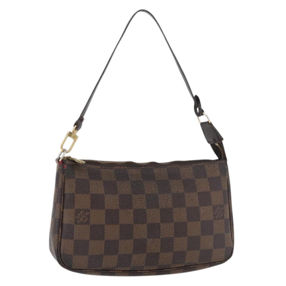 LOUIS VUITTON Damier Ebene Pochette Accessoires Beutel N41206 LV Auth 176761