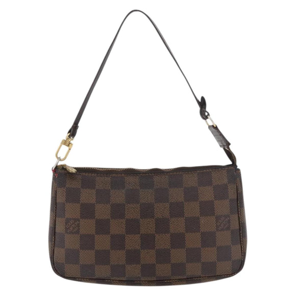 LOUIS VUITTON Damier Ebene Pochette Accessoires Beutel N41206 LV Auth 176761