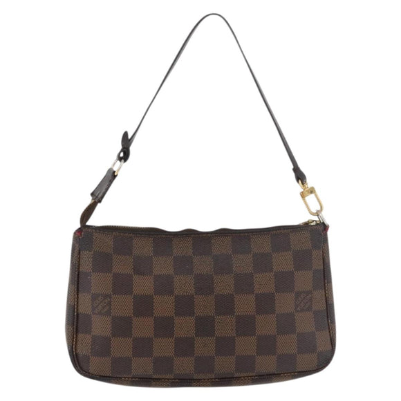 LOUIS VUITTON Damier Ebene Pochette Accessoires Beutel N41206 LV Auth 176761