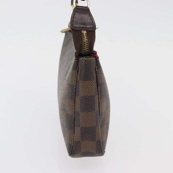 LOUIS VUITTON Damier Ebene Pochette Accessoires Beutel N41206 LV Auth 176761