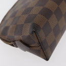 LOUIS VUITTON Damier Ebene Pochette Cosmetic PM Pouch N47516 LV Auth 176763-15