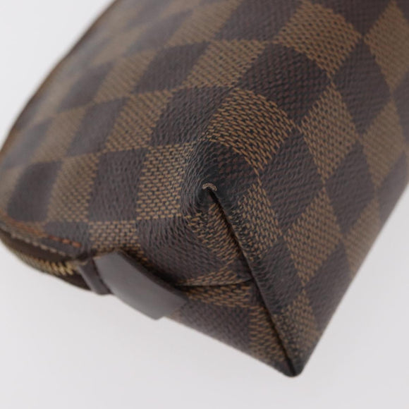 LOUIS VUITTON Damier Ebene Pochette Cosmetic PM Pouch N47516 LV Auth 176763