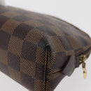 LOUIS VUITTON Damier Ebene Pochette Cosmetic PM Pouch N47516 LV Auth 176763-16