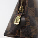 LOUIS VUITTON Damier Ebene Pochette Cosmetic PM Pouch N47516 LV Auth 176763-8