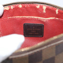 LOUIS VUITTON Damier Ebene Pochette Cosmetic PM Pouch N47516 LV Auth 176763-9