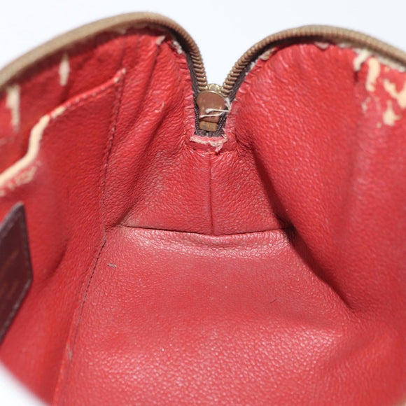 LOUIS VUITTON Damier Ebene Pochette Cosmetic PM Pouch N47516 LV Auth 176763