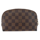 LOUIS VUITTON Damier Ebene Pochette Cosmetic PM Pouch N47516 LV Auth 176763-2