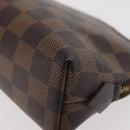 LOUIS VUITTON Damier Ebene Pochette Cosmetic PM Pouch N47516 LV Auth 176763-14