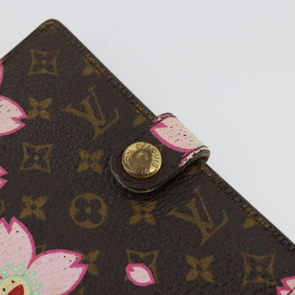LOUIS VUITTON Cherry Blossom Agenda Mini Day Planner Cover M92021 Auth 176768