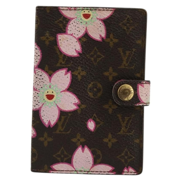LOUIS VUITTON Cherry Blossom Agenda Mini Day Planner Cover M92021 Auth 176768