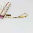 LOUIS VUITTON Multicolor Pochette Cles NM Coin Purse White M93734 Auth 176769-8