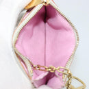 LOUIS VUITTON Multicolor Pochette Cles NM Coin Purse White M93734 Auth 176769-10