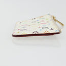LOUIS VUITTON Multicolor Pochette Cles NM Coin Purse White M93734 Auth 176769-3