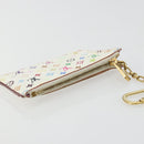 LOUIS VUITTON Multicolor Pochette Cles NM Coin Purse White M93734 Auth 176769-5