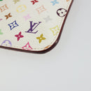 LOUIS VUITTON Multicolor Pochette Cles NM Coin Purse White M93734 Auth 176769-7