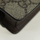GUCCI GG Supreme Dice Case PVC Beige 662292 Auth 176770M-15