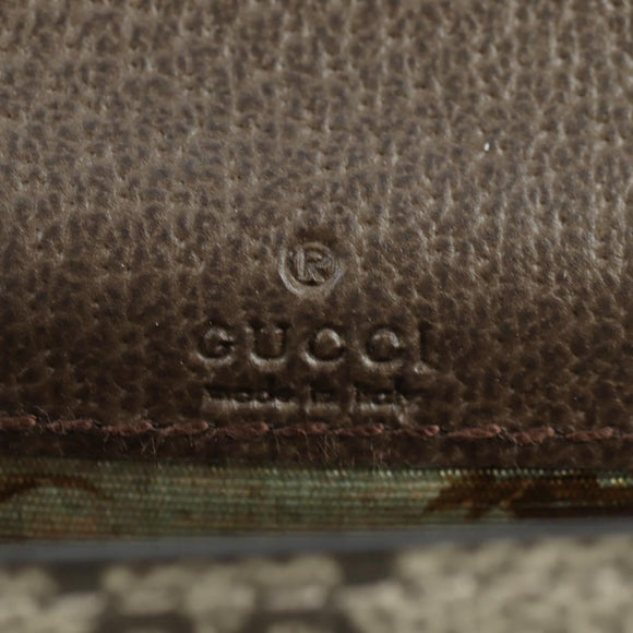 GUCCI GG Supreme Dice Case PVC Beige 662292 Auth 176770M
