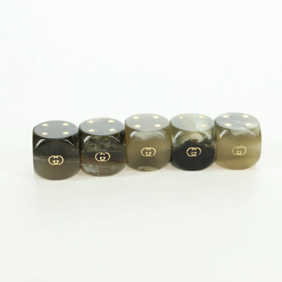 GUCCI GG Supreme Dice Case PVC Beige 662292 Auth 176770M