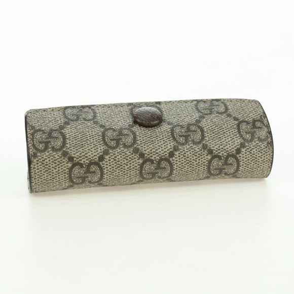 GUCCI GG Supreme Dice Case PVC Beige 662292 Auth 176770M