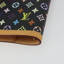 LOUIS VUITTON Monogram Multicolor Agenda PM Day Cover Black R20895 Auth 176772V-15