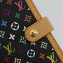 LOUIS VUITTON Monogram Multicolor Agenda PM Day Cover Black R20895 Auth 176772V-17