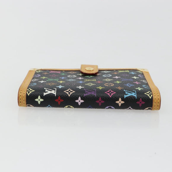 LOUIS VUITTON Monogram Multicolor Agenda PM Day Cover Black R20895 Auth 176772V